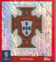 EURO 2024 Topps sticker EMBLEM - PORTUGAL Foil Red POL 1