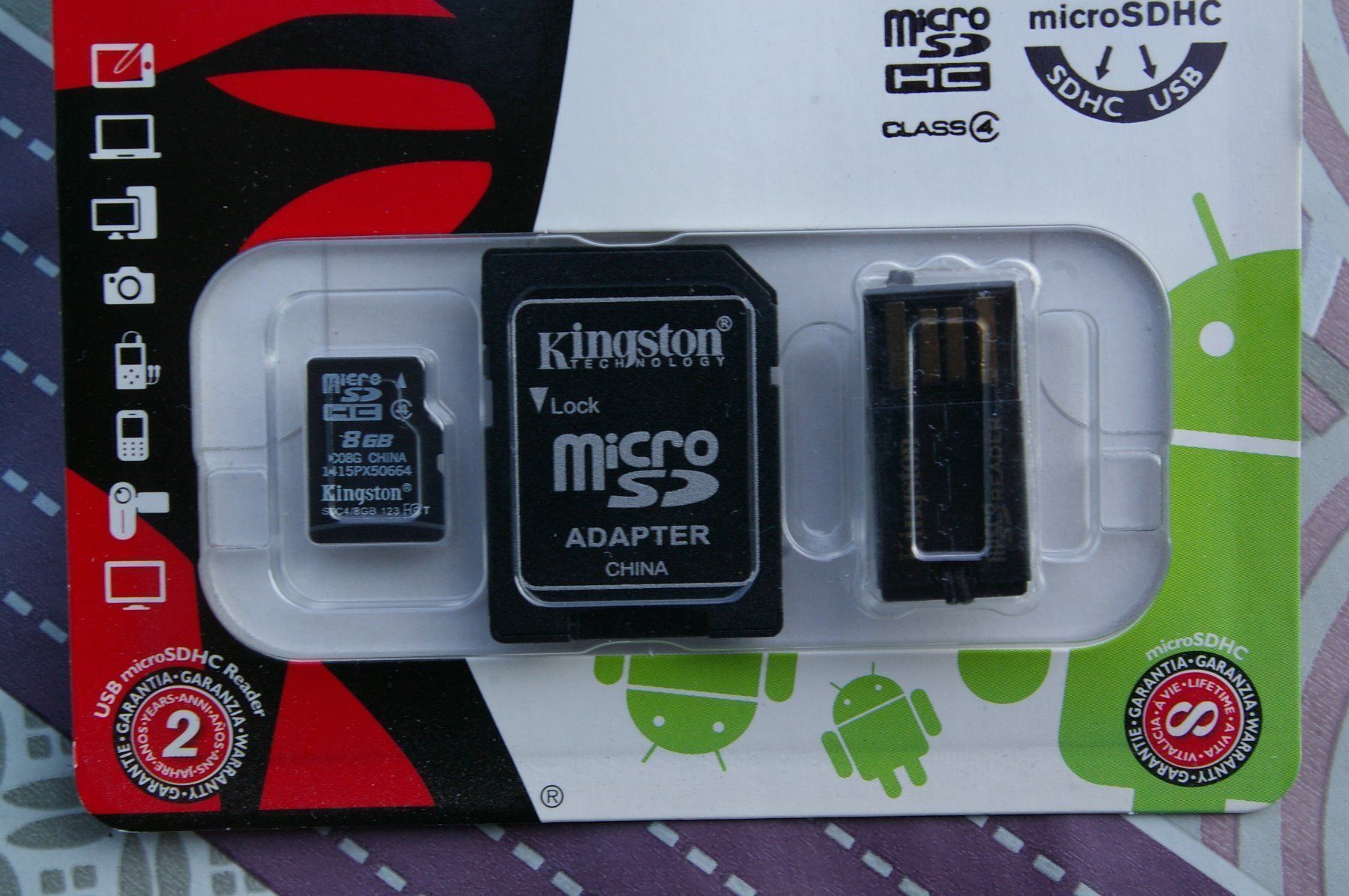 Kingston Schede di memoria: Kingston micro SDHC 8 GB  Class4 – Nuovo e nell'imballaggio originale da Niederurnen venduto da mowgli_1963 1