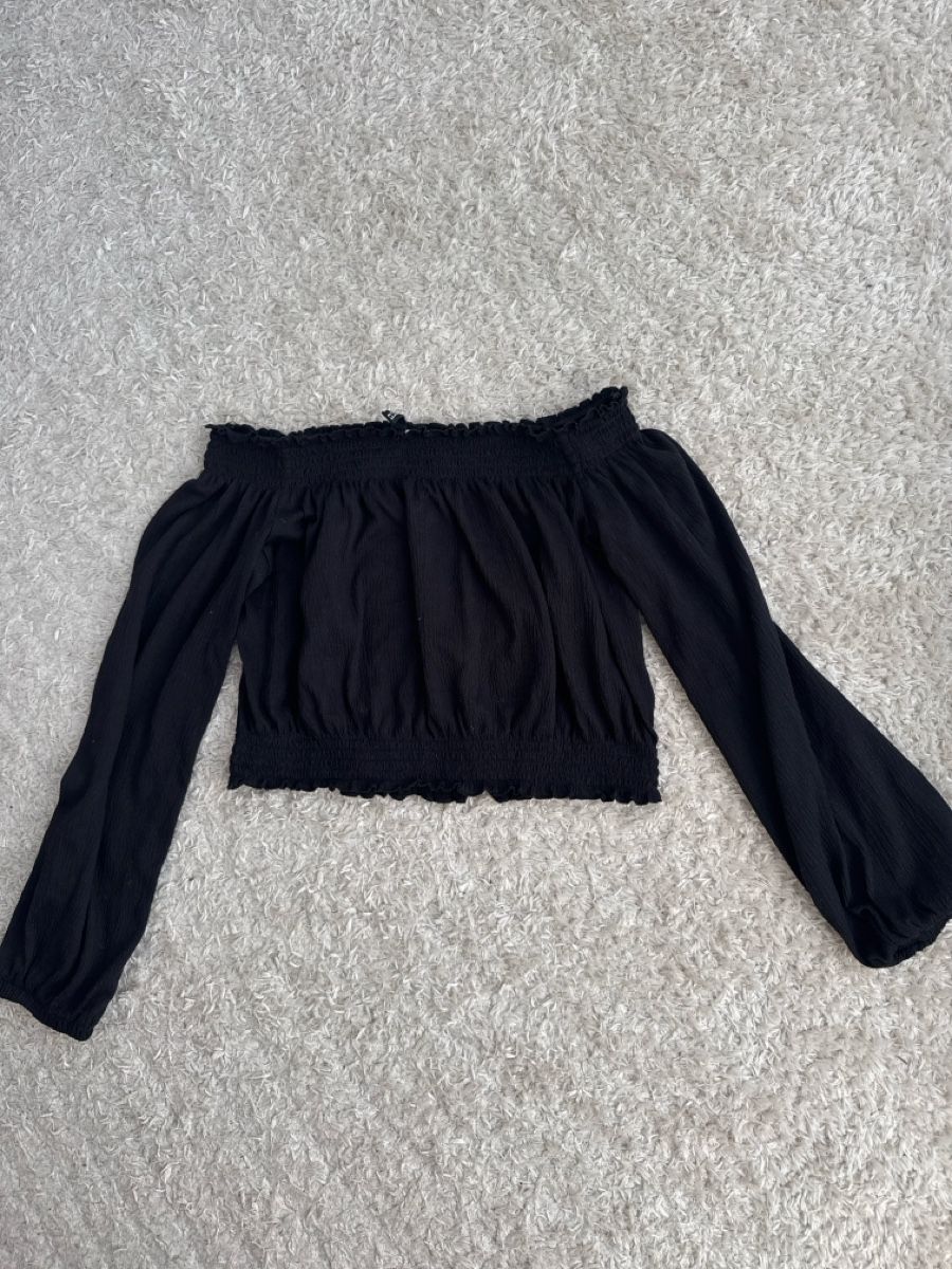 H&M Tops: Schulterfreies Oberteil, schwarz, Grösse S – Neu (gemäss Beschreibung) aus Gächlingen von anjuli_123