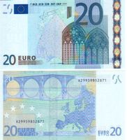 20 Euro X Deutschland P015  signatur triechet unc