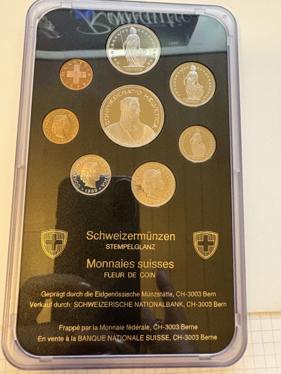Alle Münzen: Swiss munze Sammlung 1995 – Gebraucht aus Murten von Tzaugg 4