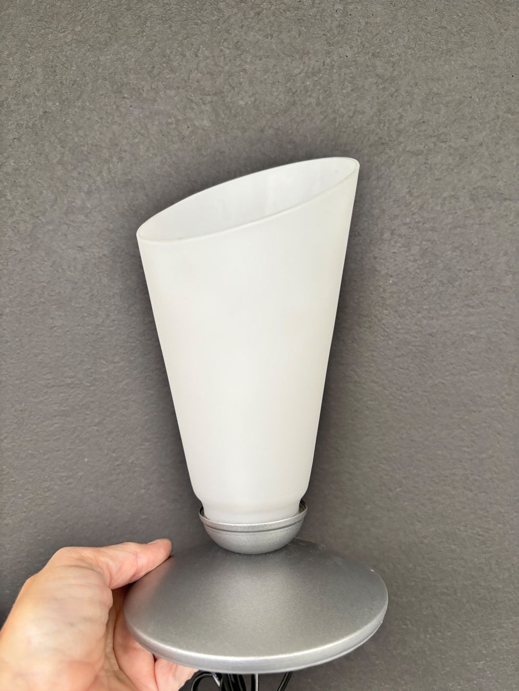 Lampade: Vintage glass table lamp – Usato da Steinhausen venduto da ChromeVintage 7
