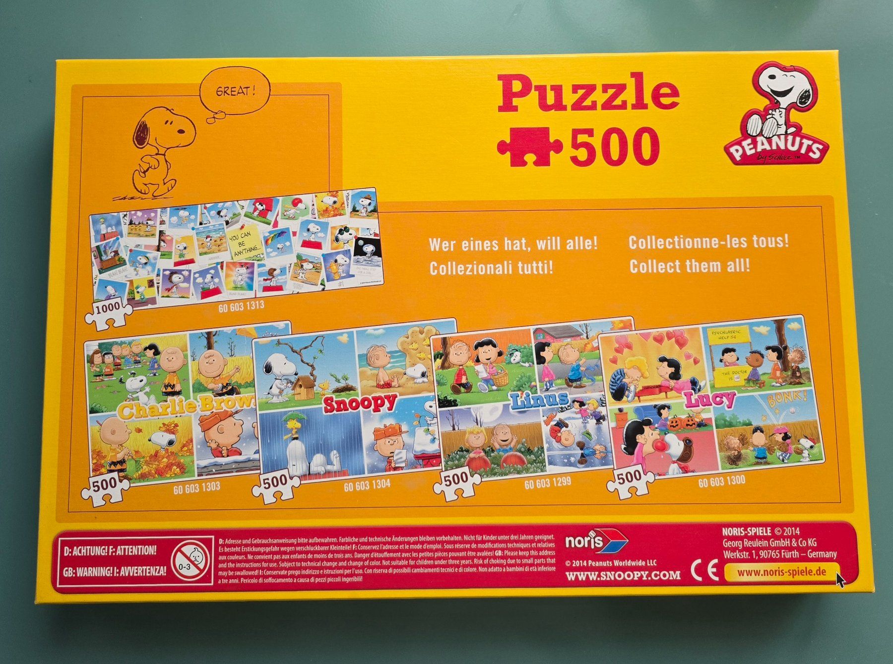 Puzzle: Puzzle Charlie Brown Snoopy Peanuts  rare – Usato da Rheinau venduto da MakalekaAloha 1