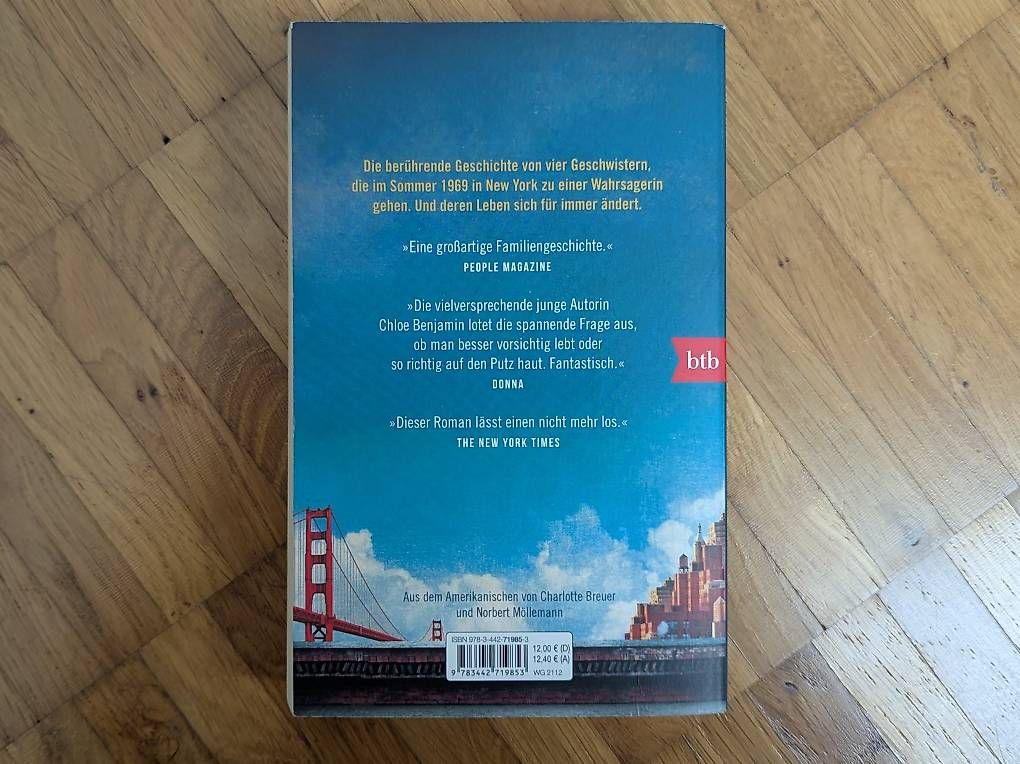 Libri: Chloe Benjamin - "Die Unsterblichen" – Usato da Kreuzlingen venduto da misfit777 1