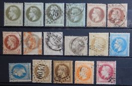 Frankreich ex. Kat. 24-31 (*)/gest. 1863 Kat. 341 Euro