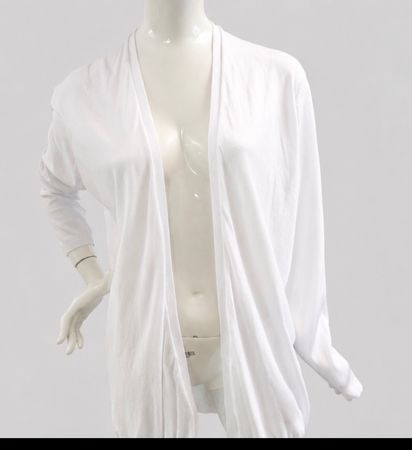 CHARLES VÖGELE M/L  /NP45CHF  Weiss Cottone Cardigan