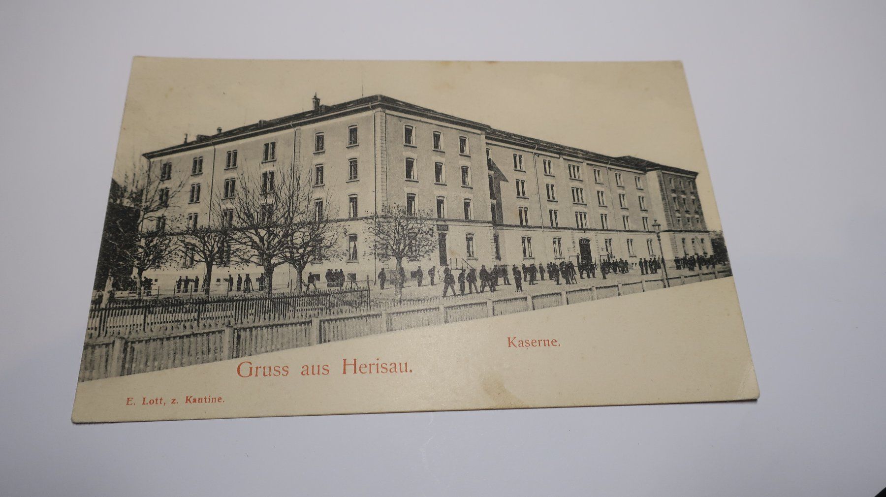 Cartoline postali: Gruss aus Herisau  Kaserne  1914 – Usato da Cormoret venduto da Pascalll2001 1