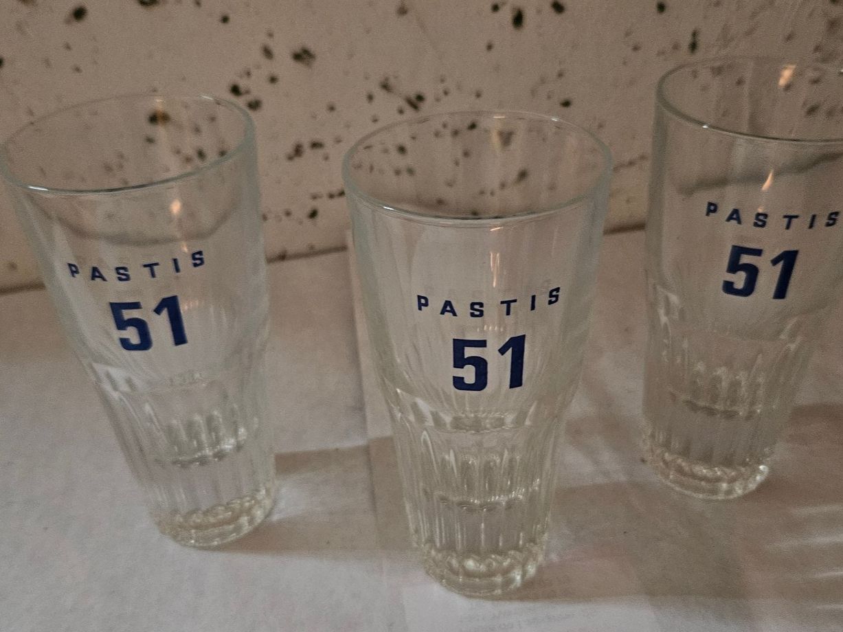 Gläser: Carafe Pastis 51 Bleue + 3 Verres Collection Été Apéro! – Gebraucht aus St-Barthélemy VD von meal83 2