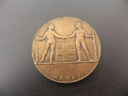 Medaille 100 Jahre Schützenverein Schweiz Aarau 1924