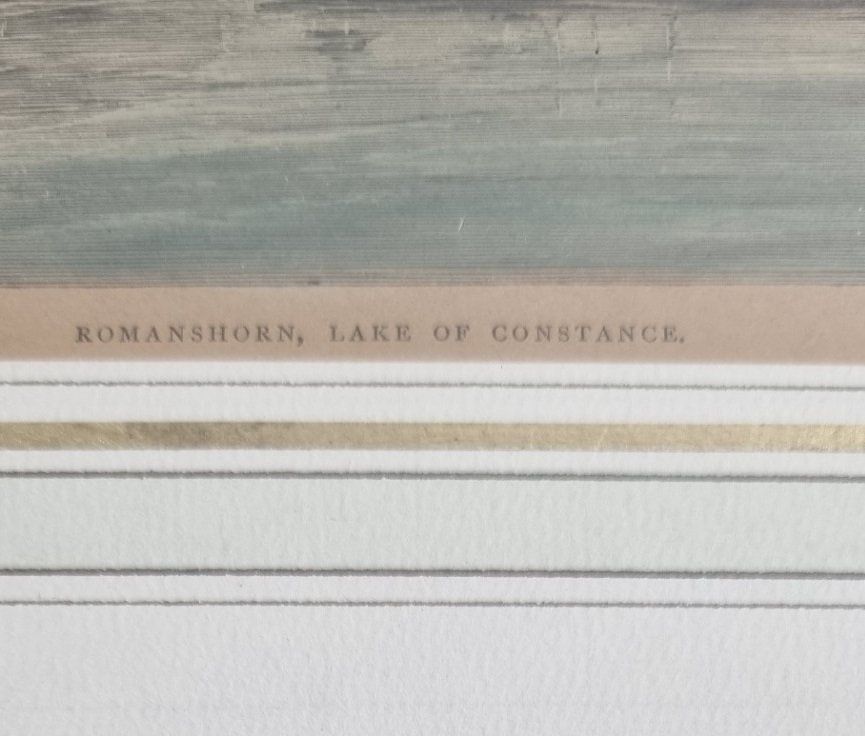 Stiche: Colorierter Stich Romanshorn am Bodensee – Gebraucht aus Flums von Flumsantik 2