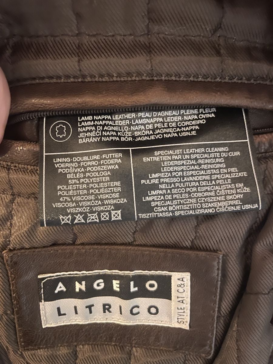 C&A Giacche: Lederjacke braun Lamm Nappa Leder Grösse L – Usato da Oberwil BL venduto da LiviaS01 3