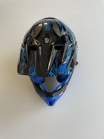 Fullface Helm Kinder (XS) - Bluegrass - blau/schwarz