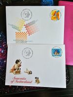 CH 2001 A/B POST 2 MAL FDC MIT VOLLSTEMPEL