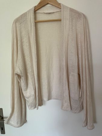 NOTSHY 100% Leinen Jacke Gr M/L Ecrue