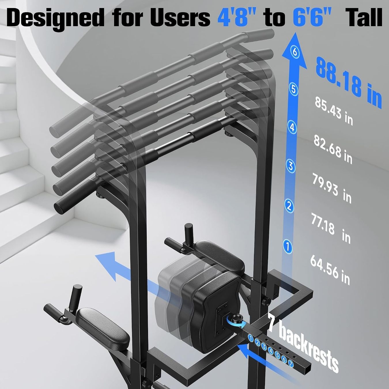 Vélos d'appartement: Power Tower Dip Station Klimmzugstange Heimgym – Neuf avec emballage d'origine à Schaffhausen par Alpenfund23 4