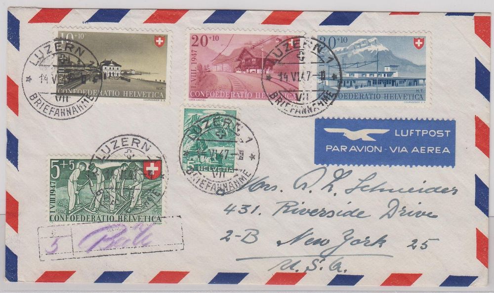 Prophila Collection Vatikanstadt Briefmarken – 140-142 1947 Flugpost – Postfrisch MNH Für Sammler