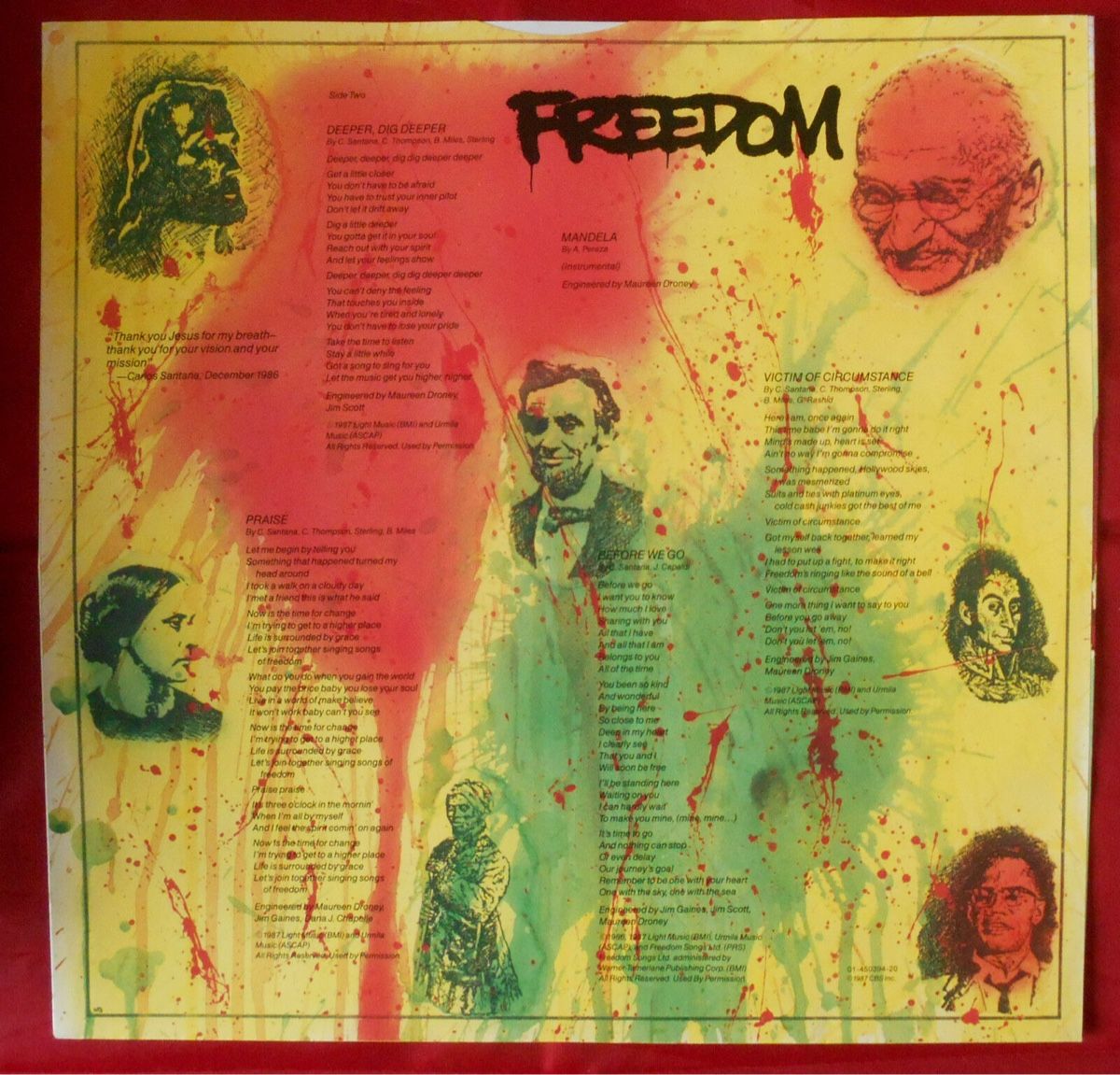 Schallplatten: Santana - Freedom Vinyl EU LP – Gebraucht aus Diepoldsau von Ganthammer 3