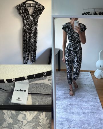 ZEBRA jumpsuit like new condition (size S)