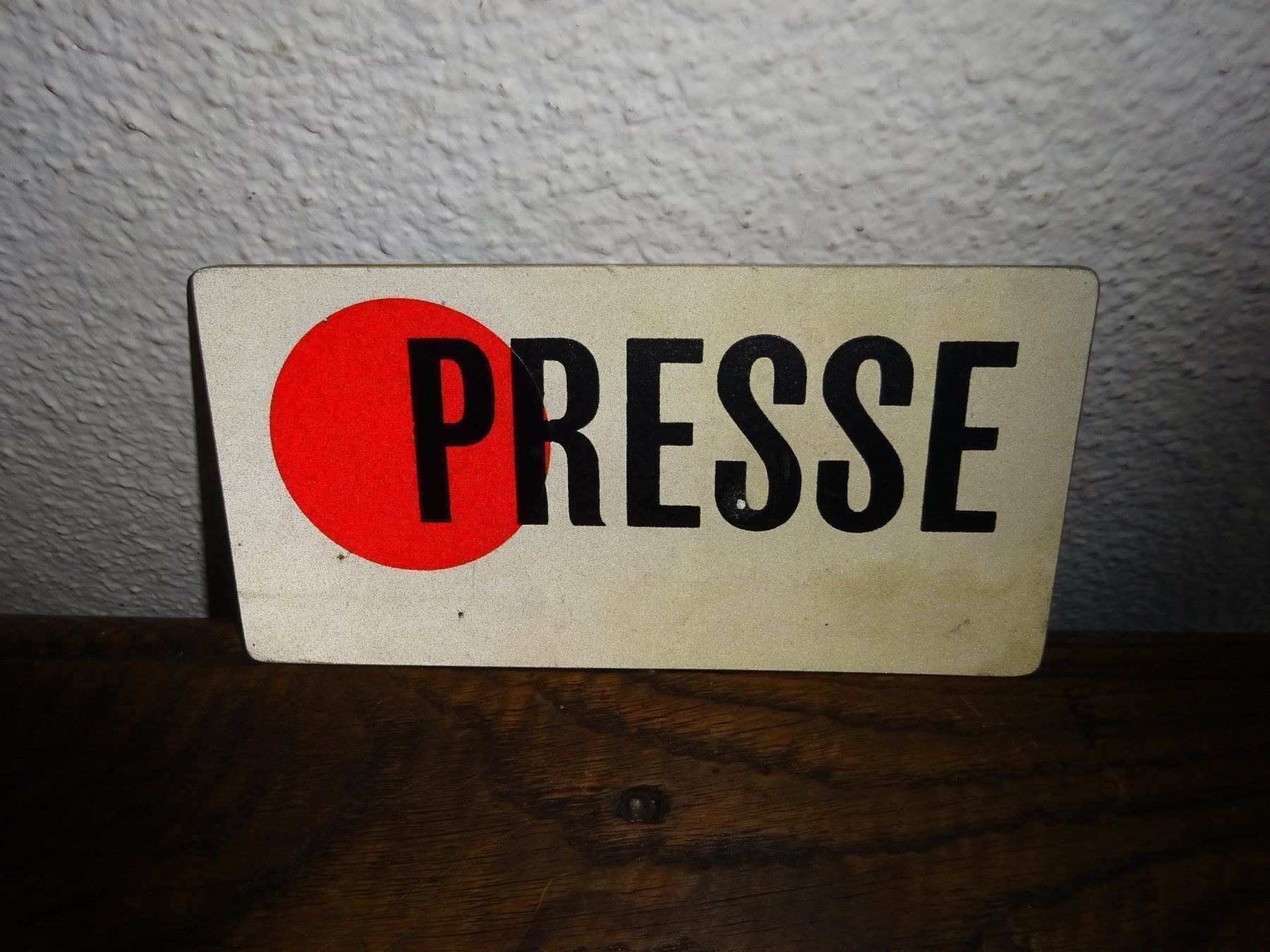 Insegne: Original Presse Schild / Ausweis – Usato da Esslingen venduto da eintagammeer