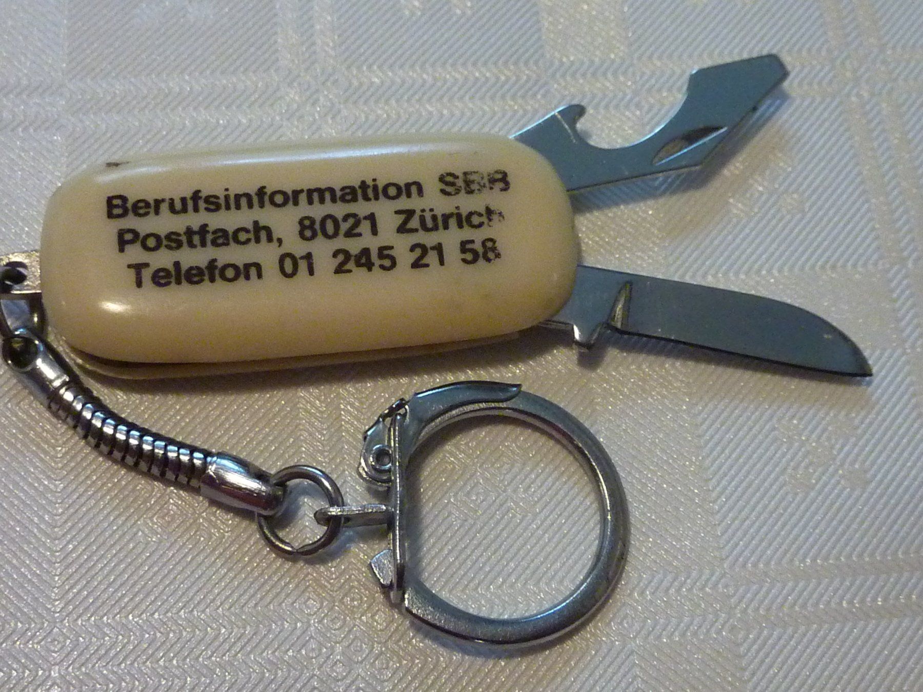 Taschenmesser: Vintage kleines Sackmesser SBB Berufsinformation – Gebraucht aus Dietikon von damaszen 1