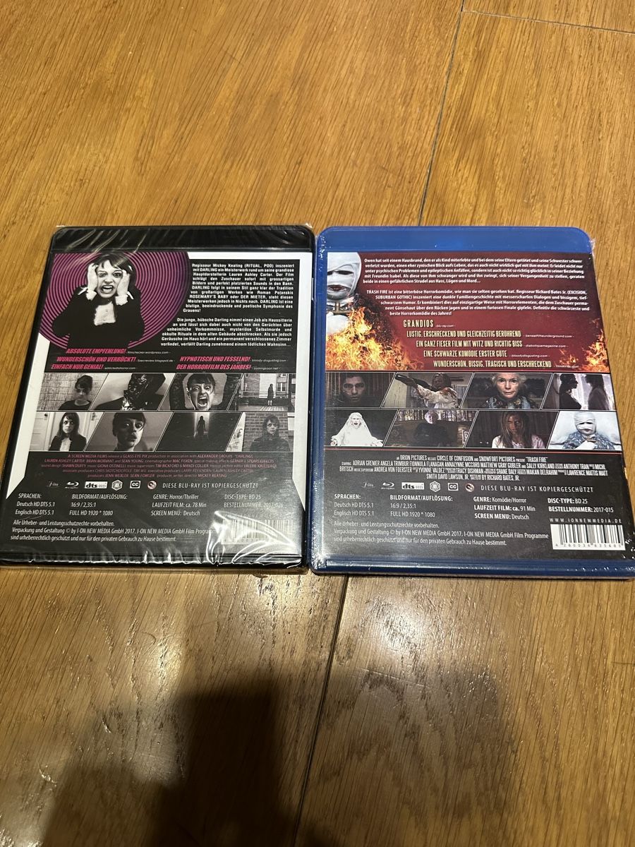 Alle DVDs: Darling, Trash Fire, Bluray, neu – Neu und originalverpackt aus Benken ZH von Audi-erich 1