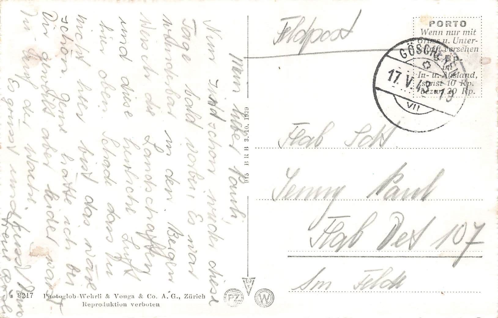 Cartoline postali: Gotthardpass Andermatt Hospenthal Göschenen Andermatt UR – Usato da Biasca venduto da Blenio71 1