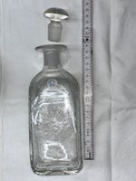 Karaffe Glas graviert mit geschliffenem Stöpsel GZHW