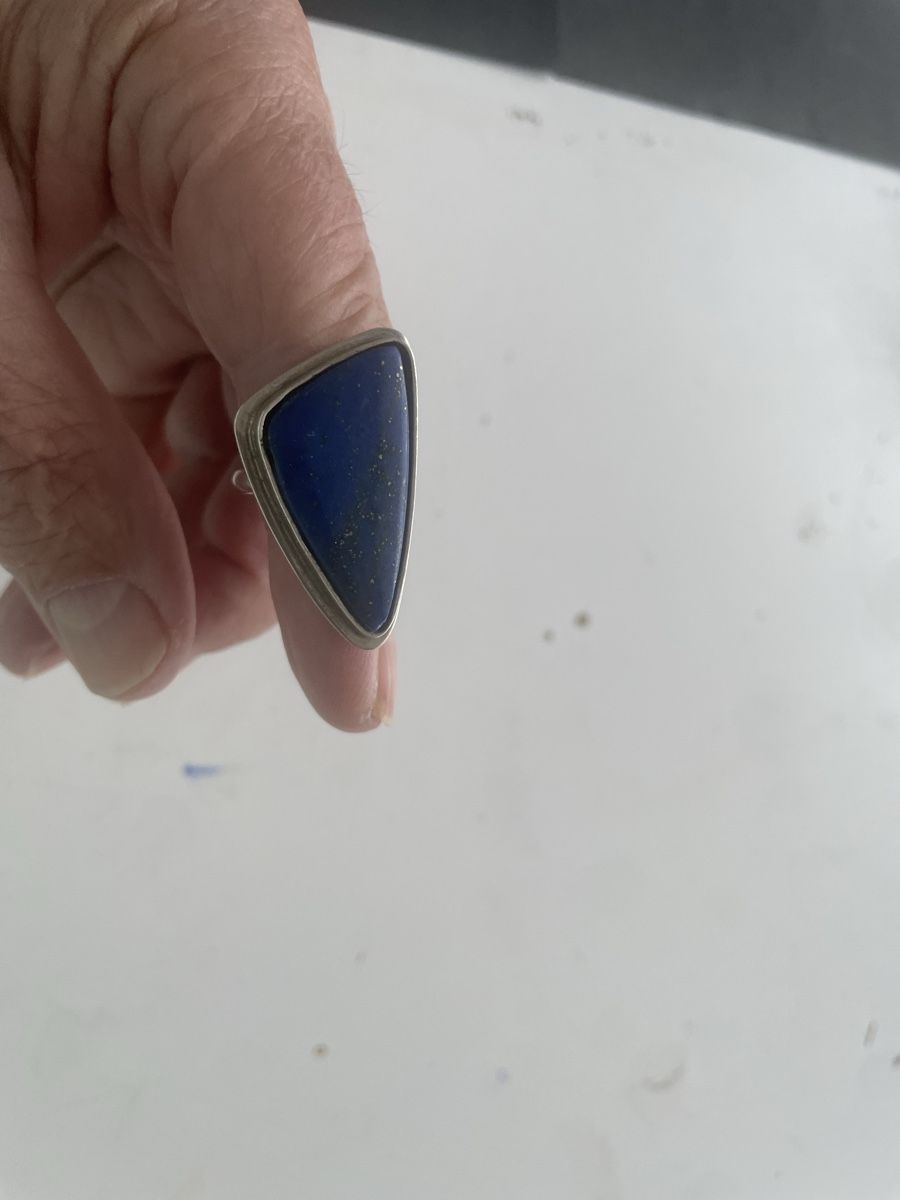 Anelli: Lapislazuli Silberring, Grösse ? – Usato da Meierskappel venduto da Hala03 4