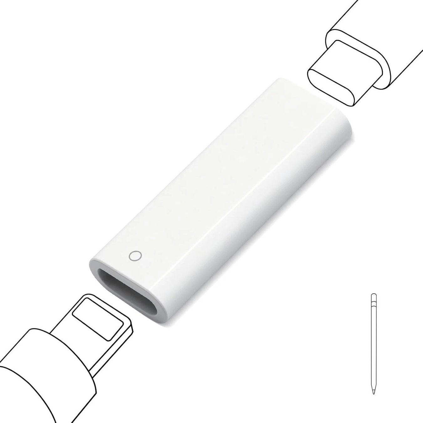 Unità & Adattatore: Adapter Apple Pencil USB C Lightning iPad 10th 11 – Nuovo (secondo la descrizione) da Kirchdorf AG venduto da Restposten110 4