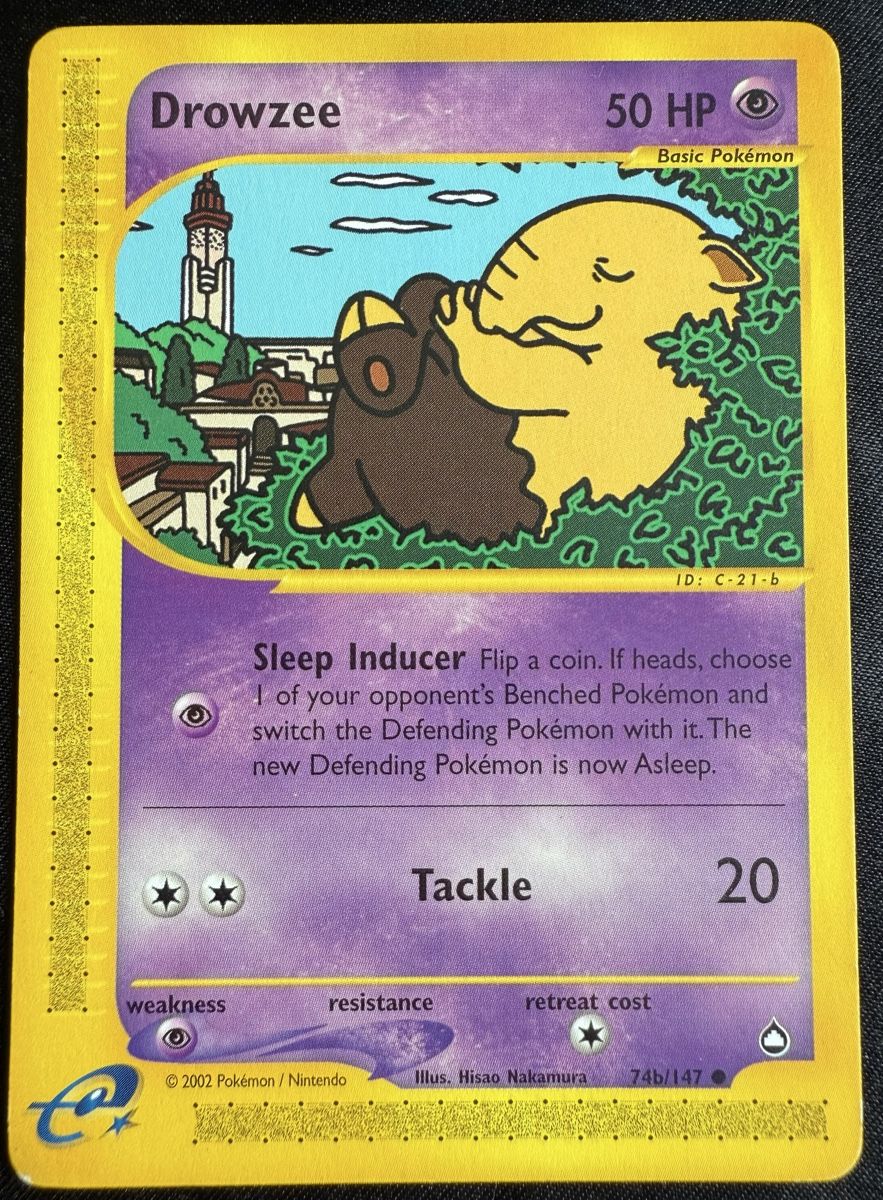 Pokémon Carte collezionabili: Drowzee Pokemon Aquapolis - 74b/147 – Usato da Winterthur venduto da SiddyPokemon