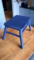 IKEA Hocker blau lackiert