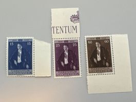 1956, 50. Geburtstag Fürsten Franz Josef II., postfrisch