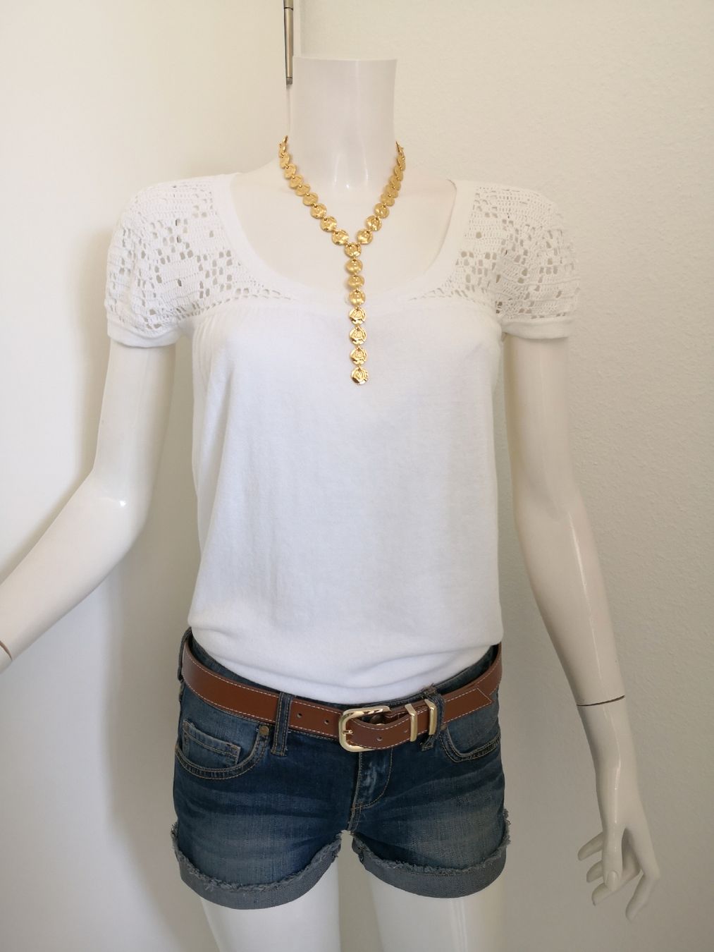 Mango Top: 🤩MANGO STRICK-HÄKEL-TOP WEISS – Nuovo (secondo la descrizione) da Olten venduto da Naja-Twins-Twins 6