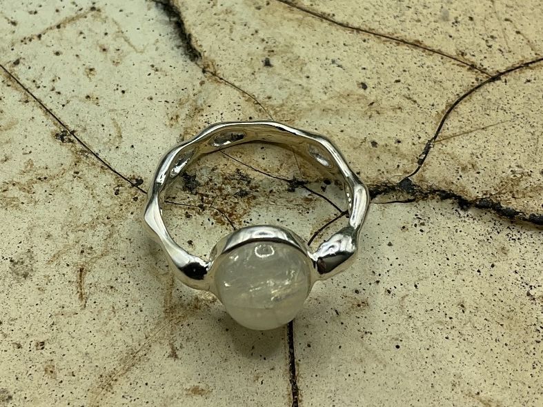 Ringe: Silberring mit Mondstein, Sterlingsilb. Gr. 55 – Neu (gemäss Beschreibung) aus Luzern von S.Kern01 3