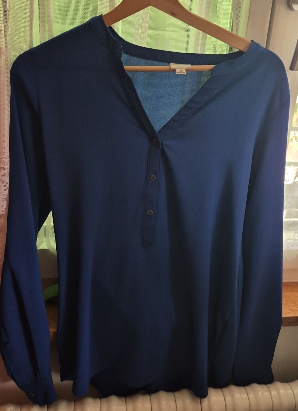 C&A Camicette: Damen Bluse dunkelblau Grösse 38 – Nuovo (secondo la descrizione) da Windisch venduto da Europapark18 1