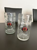 2 Paulaner Bierkrüge Glas 0.5 Liter