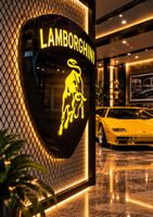 Lamborghini Logo Leuchtschild im Schildform Led Leuchte ✨