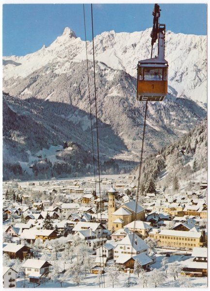 Cartoline postali: Schruns, Hochjochbahn, um 1975 – Usato da Frauenfeld venduto da POML