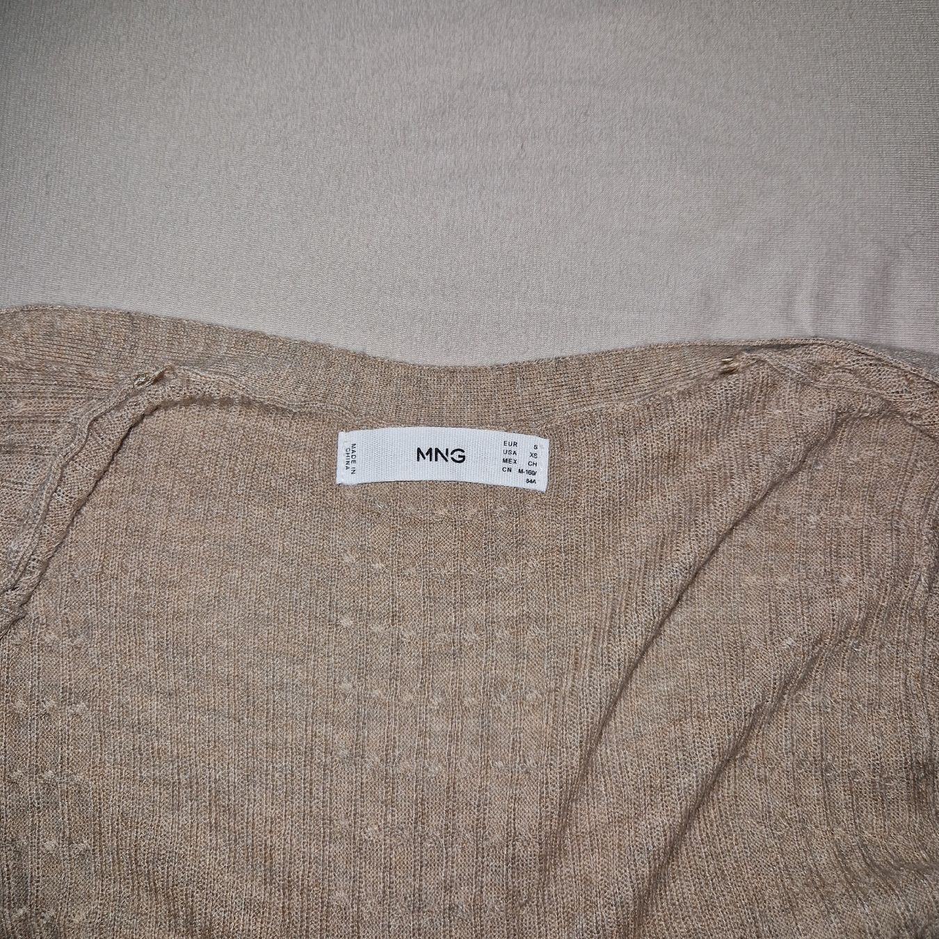 Mango Giacche: Damen Strickjacke Mango beige Grösse S neu – Nuovo (secondo la descrizione) da Weinfelden venduto da Vini05 3