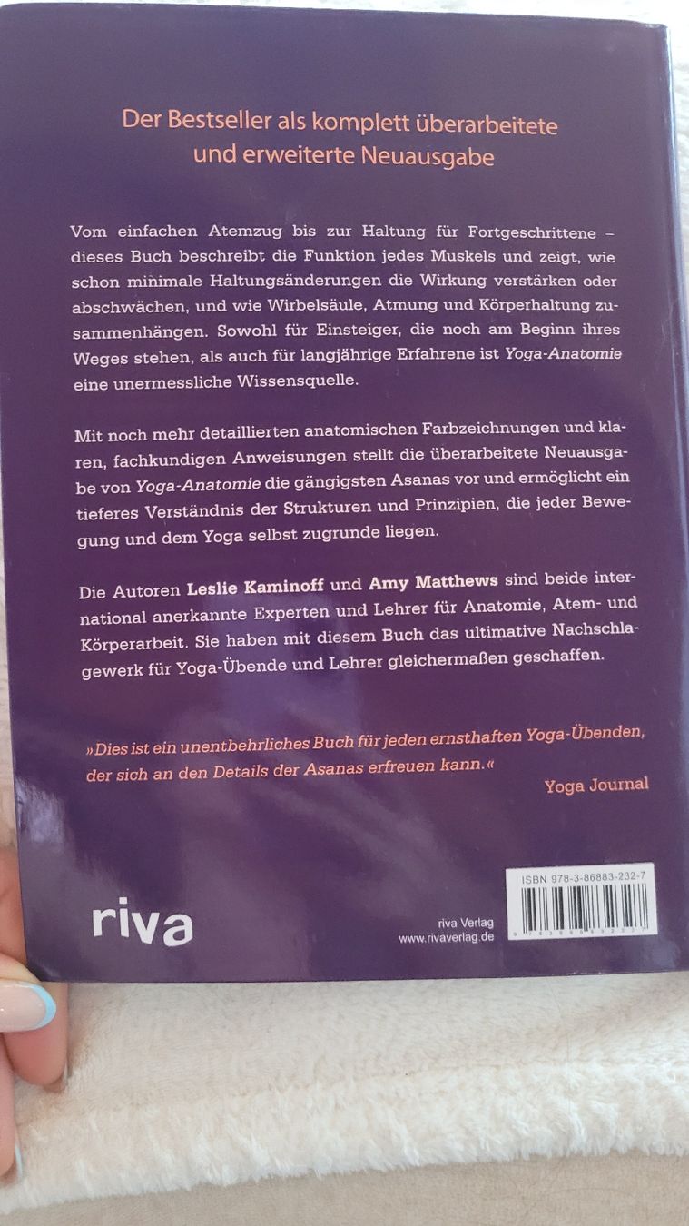 Libri: Yoga Anatomie Buch :,) – Usato da Horgenberg venduto da Klatschmohnmaria 1