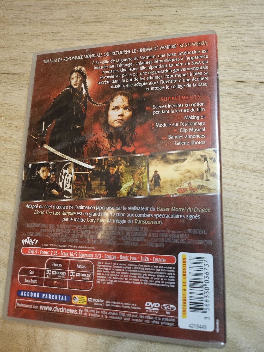 Alle DVDs: DVD Blood: The Last Vampire - Bon état – Gebraucht aus La Joux FR von car_ck96 2
