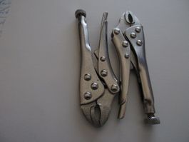 Zwei Klemmzangen Set Metall