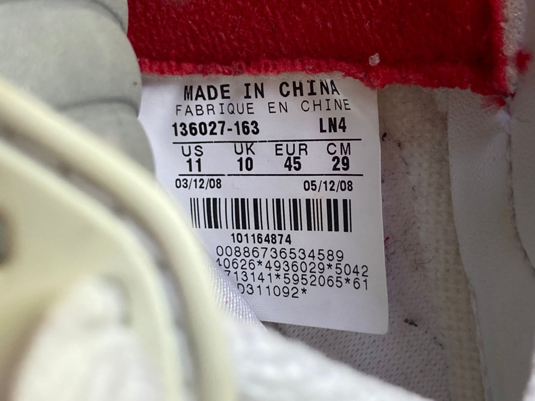 Jordan Scarpe da uomo: 2008 jordan 5 fired red CDP Pack gr. 45/11us – Usato da Zürich venduto da le_souk 6