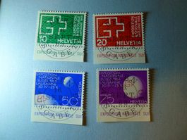 1963 EXPO Lausanne 1964 ET Vollstempel 402-405