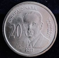 SERBIEN 20 DINARA 2011 UNZ. *RAR*