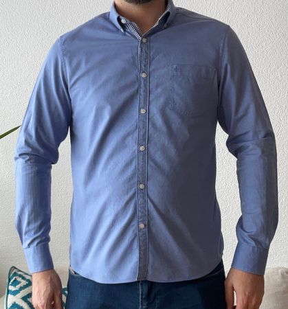 Hemd Marke "Penguin", hellblau, Grösse L, slim fit