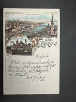 AK 1897 Gruss aus Zürich  Litho  (G2940)