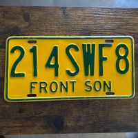  🇲🇽 Mexiko Autoschild, Sonora 214SWF8 - ORIGINAL 