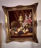 Antiker Gobelin-Wandbehang, Goldrahmen