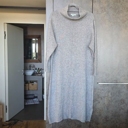🐸 HUMILITY STRICKKLEID MIT KASCHMIR L GRAU TOP ZUSTAND